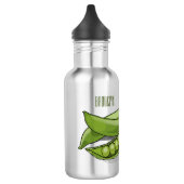 Abbildung des Pea-Cartoon Edelstahlflasche (Links)