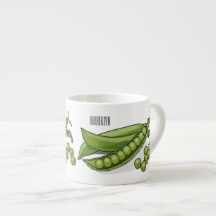 Abbildung des Pea-Cartoon Espressotasse