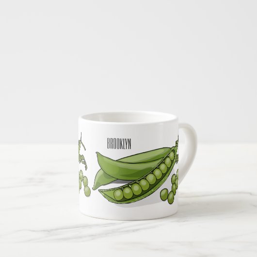 Abbildung des Pea-Cartoon Espressotasse (Vorderseite Rechts)
