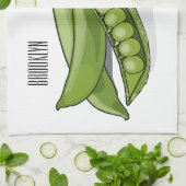 Abbildung des Pea-Cartoon Geschirrtuch (Gefaltet)