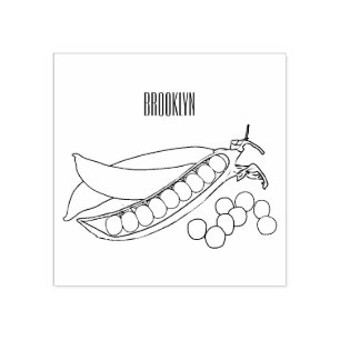 Abbildung des Pea-Cartoon Gummistempel