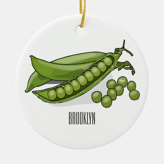 Abbildung des Pea-Cartoon Keramik Ornament (Vorne)