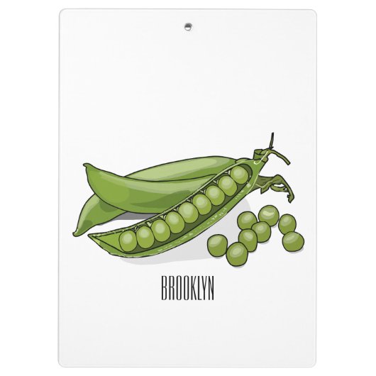 Abbildung des Pea-Cartoon Klemmbrett (Rückseite)