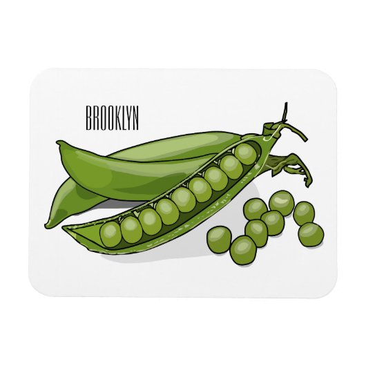 Abbildung des Pea-Cartoon Magnet (Horizontal)