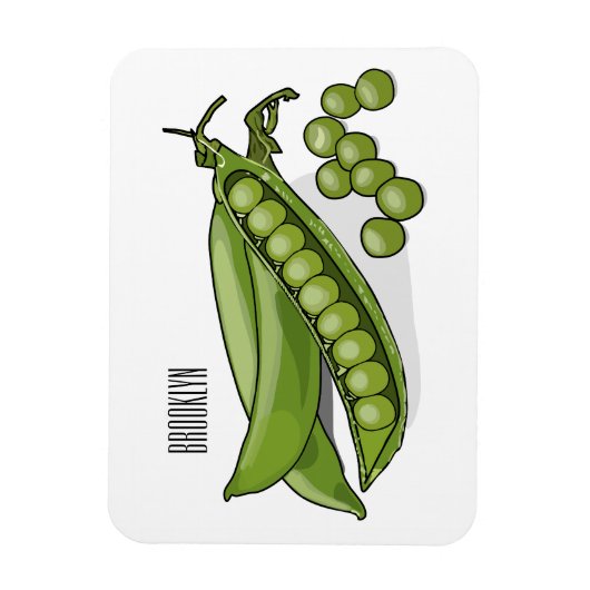 Abbildung des Pea-Cartoon Magnet (Vertikal)