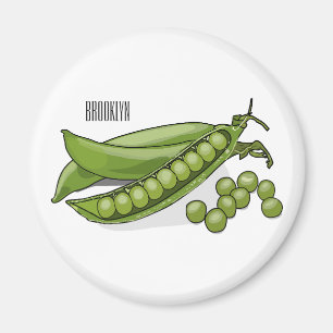 Abbildung des Pea-Cartoon Magnet