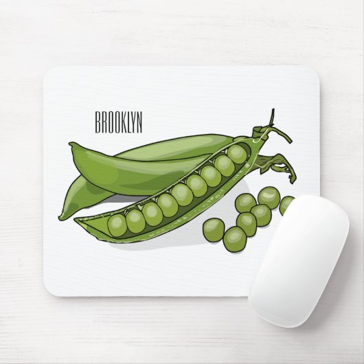 Abbildung des Pea-Cartoon Mousepad (Mit Mouse)