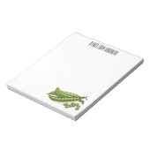 Abbildung des Pea-Cartoon Notizblock (Rotiert)