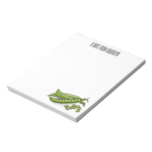 Abbildung des Pea-Cartoon Notizblock (Rotiert)