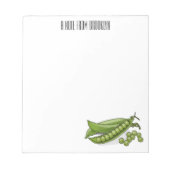 Abbildung des Pea-Cartoon Notizblock (Vorderseite)