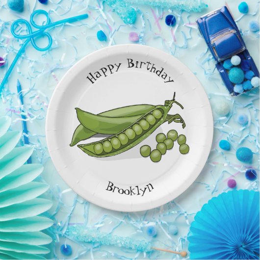 Abbildung des Pea-Cartoon Pappteller (Party)