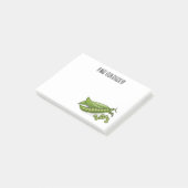 Abbildung des Pea-Cartoon Post-it Klebezettel (angewinkelt)