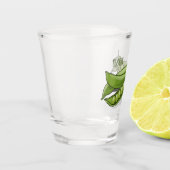 Abbildung des Pea-Cartoon Schnapsglas (Links)