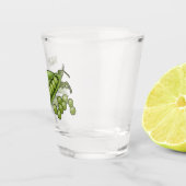Abbildung des Pea-Cartoon Schnapsglas (Rechts)