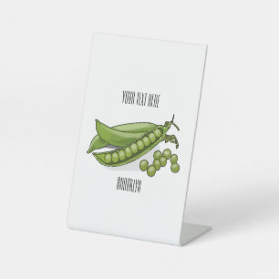 Abbildung des Pea-Cartoon Sockelschild