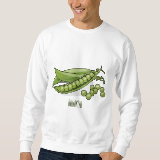Abbildung des Pea-Cartoon Sweatshirt (Vorderseite)