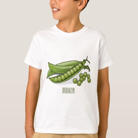 Abbildung des Pea-Cartoon T-Shirt (Vorderseite)