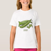 Abbildung des Pea-Cartoon T-Shirt (Vorderseite)