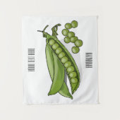 Abbildung des Pea-Cartoon Wandteppich (Vorderseite)