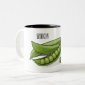 Abbildung des Pea-Cartoon Zweifarbige Tasse (Vorderseite Links)