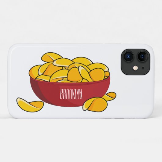 Abbildung des Potato-Chip-Cartoon Case-Mate iPhone Hülle (Rückseite (Horizontal))