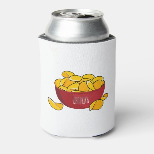 Abbildung des Potato-Chip-Cartoon Dosenkühler (Kanne Rückseite)