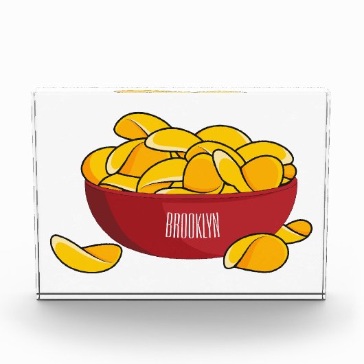 Abbildung des Potato-Chip-Cartoon Fotoblock (Vorderseite)