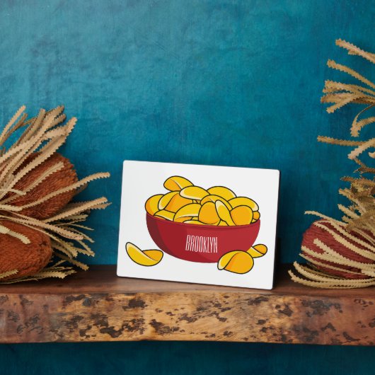 Abbildung des Potato-Chip-Cartoon Fotoplatte (Seite)