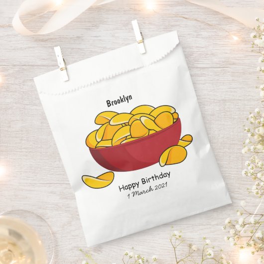 Abbildung des Potato-Chip-Cartoon Geschenktütchen (Ausgeschnitten)
