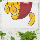 Abbildung des Potato-Chip-Cartoon Geschirrtuch (Gefaltet)