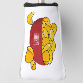 Abbildung des Potato-Chip-Cartoon Golf Headcover (Rotieren 90)