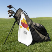 Abbildung des Potato-Chip-Cartoon Golfhandtuch (Gras)