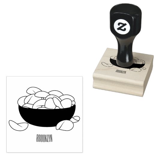 Abbildung des Potato-Chip-Cartoon Gummistempel (Stempel)