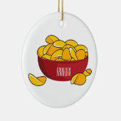Abbildung des Potato-Chip-Cartoon Keramik Ornament (Rechts)