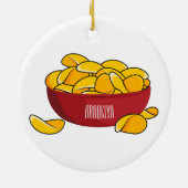 Abbildung des Potato-Chip-Cartoon Keramik Ornament (Hinten)