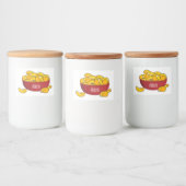 Abbildung des Potato-Chip-Cartoon Lebensmitteletikett (Flaschen)