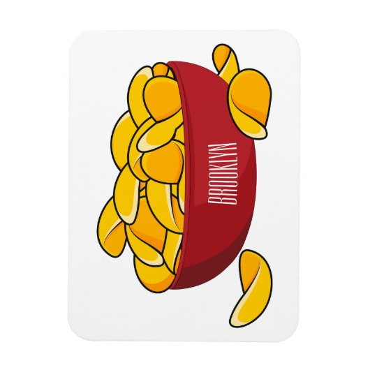 Abbildung des Potato-Chip-Cartoon Magnet (Vertikal)