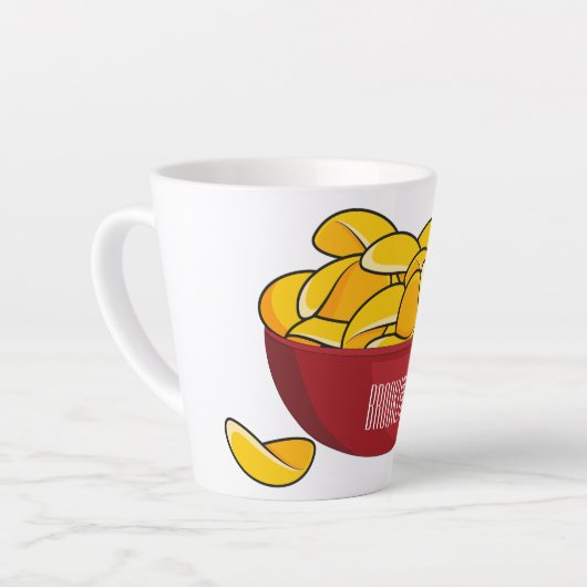 Abbildung des Potato-Chip-Cartoon Milchtasse (Linke Ecke)