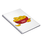 Abbildung des Potato-Chip-Cartoon Notizblock (Rechte Seite)