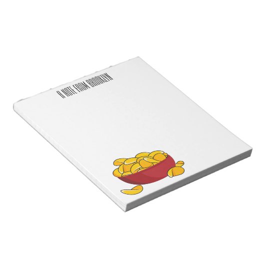 Abbildung des Potato-Chip-Cartoon Notizblock (angewinkelt)