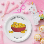 Abbildung des Potato-Chip-Cartoon Pappteller (Party)