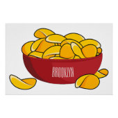 Abbildung des Potato-Chip-Cartoon Poster (Vorderseite)