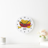 Abbildung des Potato-Chip-Cartoon Runde Wanduhr (Zuhause)