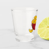 Abbildung des Potato-Chip-Cartoon Schnapsglas (Links)