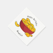 Abbildung des Potato-Chip-Cartoon Serviette (Ecke)