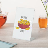 Abbildung des Potato-Chip-Cartoon Sockelschild (In SItu)