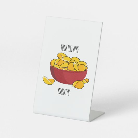 Abbildung des Potato-Chip-Cartoon Sockelschild (Vorderseite)