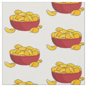 Abbildung des Potato-Chip-Cartoon Stoff (Nahaufnahme)