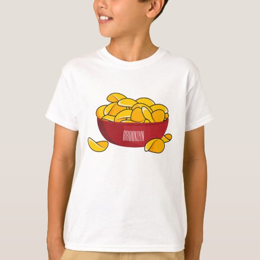 Abbildung des Potato-Chip-Cartoon T-Shirt (Vorderseite)