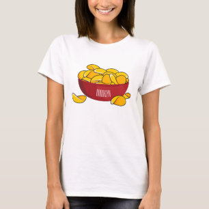 Abbildung des Potato-Chip-Cartoon T-Shirt